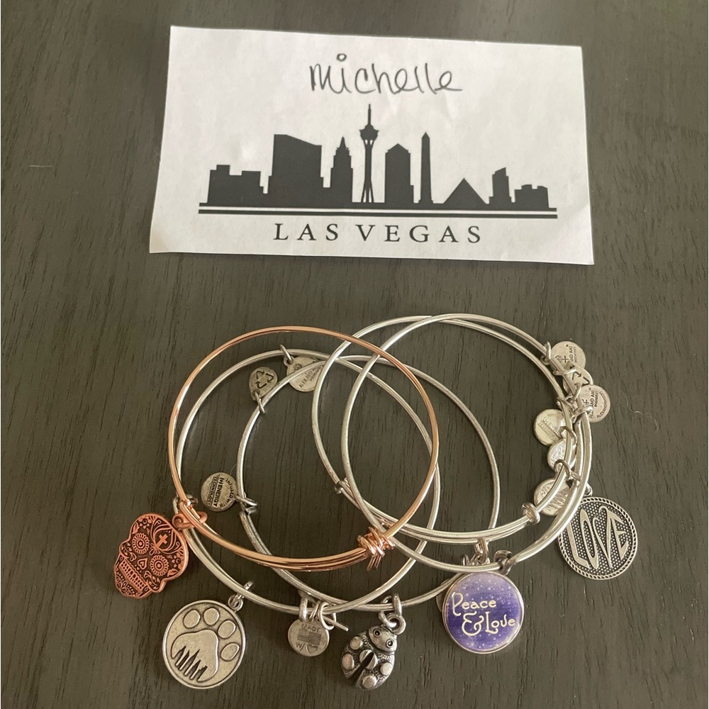 SOLD - Alex and Ani Adjustable Charm Bracelets
